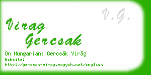 virag gercsak business card
